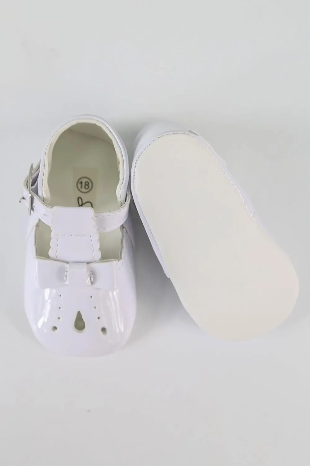 Baby Unisex Patent Mary Jane T-Bar Shoes - Perfect Footwear for Special Occasions