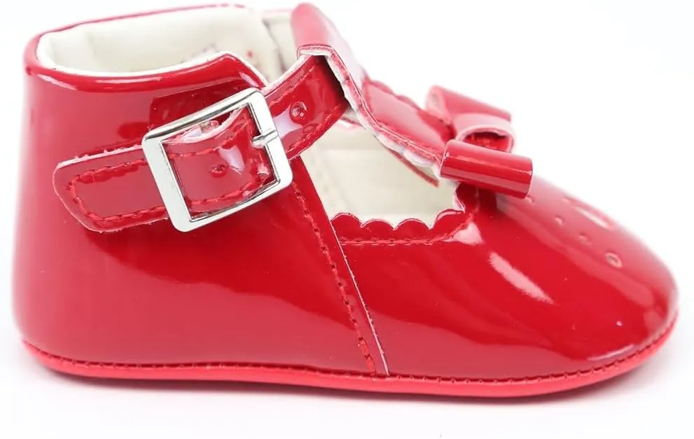 Baby Unisex Patent Mary Jane T-Bar Shoes - Perfect Footwear for Special Occasions