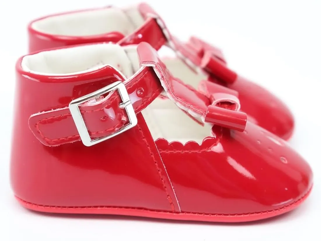 Baby Unisex Patent Mary Jane T-Bar Shoes - Perfect Footwear for Special Occasions