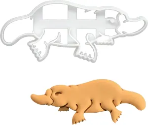 BAKERLOGY Realistic Platypus Cookie Cutter - Detailed Biscuit Cutter Design for Baking and Crafts, ideal on fondant, dough, clay