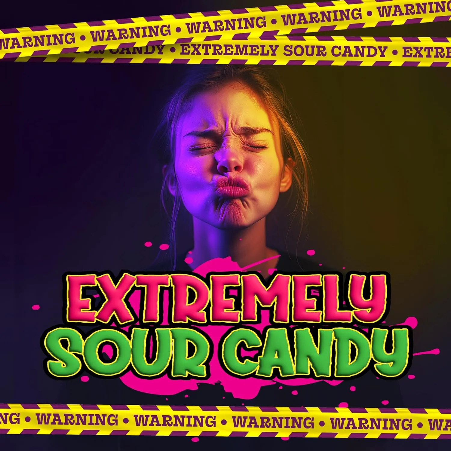 Barnetts - Mega Sour Candy Apple 454g - Trendy Sweet Bags - Traditionally Handmade Sweets - Sour Coating Lasts 20 Seconds - Candies for Party Bag, Gift Hamper, or Hamper Box
