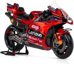 Bburago 1/18 Scale 36396 - Ducati Desmosedici GP23 Motorcycle Moto GP - #1 F. Bagnaia