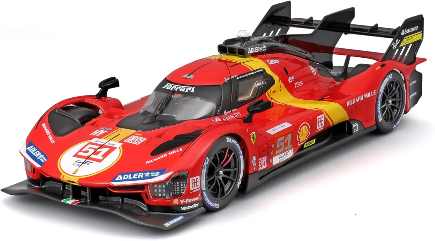 Bburago 1:24th Ferrari Racing 499P LMH Winner Le Mans 2023#51 Red