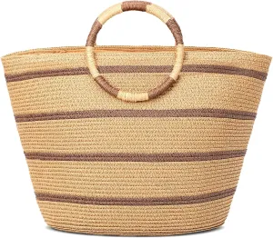 Beach Bags for Women Straw Tote Bag Summer Beach Bag Large Woven Straw Bag for Beach Vacation Holiday