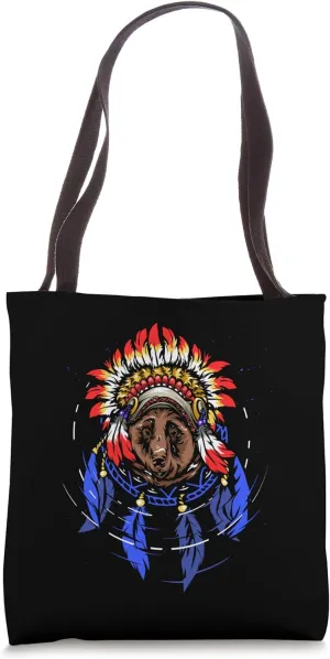 Bear Spirit Totem Indigenous Native American Heritage Day Tote Bag