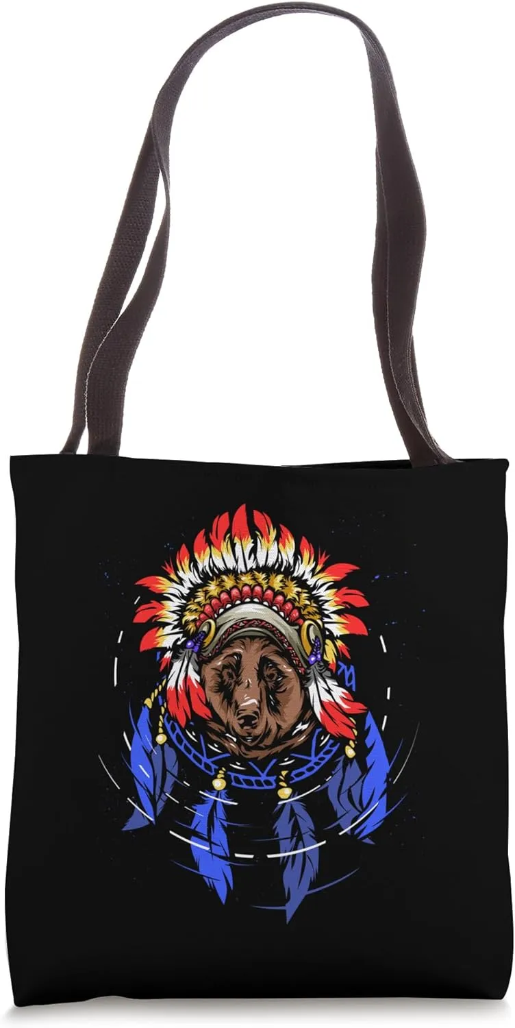 Bear Spirit Totem Indigenous Native American Heritage Day Tote Bag