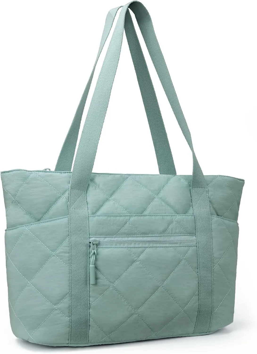 befen Laptop Tote Bag for Women Work, Travel Tote Bags Nurse Puffer Quilted Handbags, Lightweight Waterproof Beach Purse