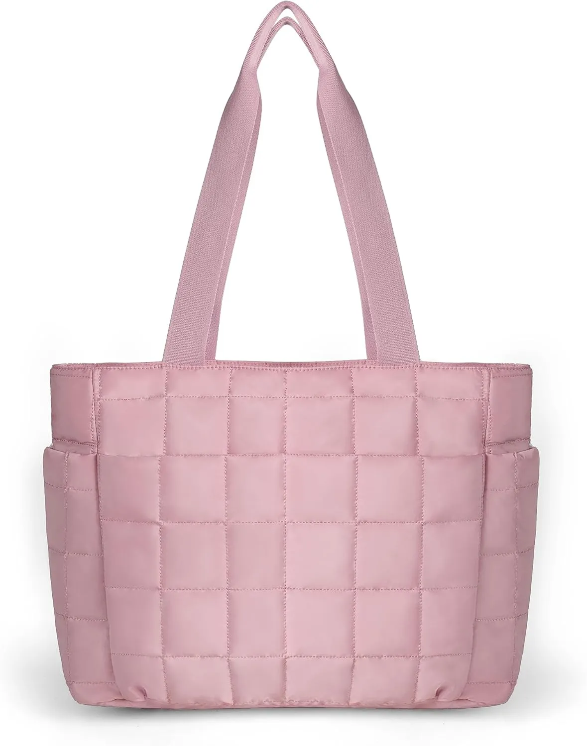 befen Laptop Tote Bag for Women Work, Travel Tote Bags Nurse Puffer Quilted Handbags, Lightweight Waterproof Beach Purse