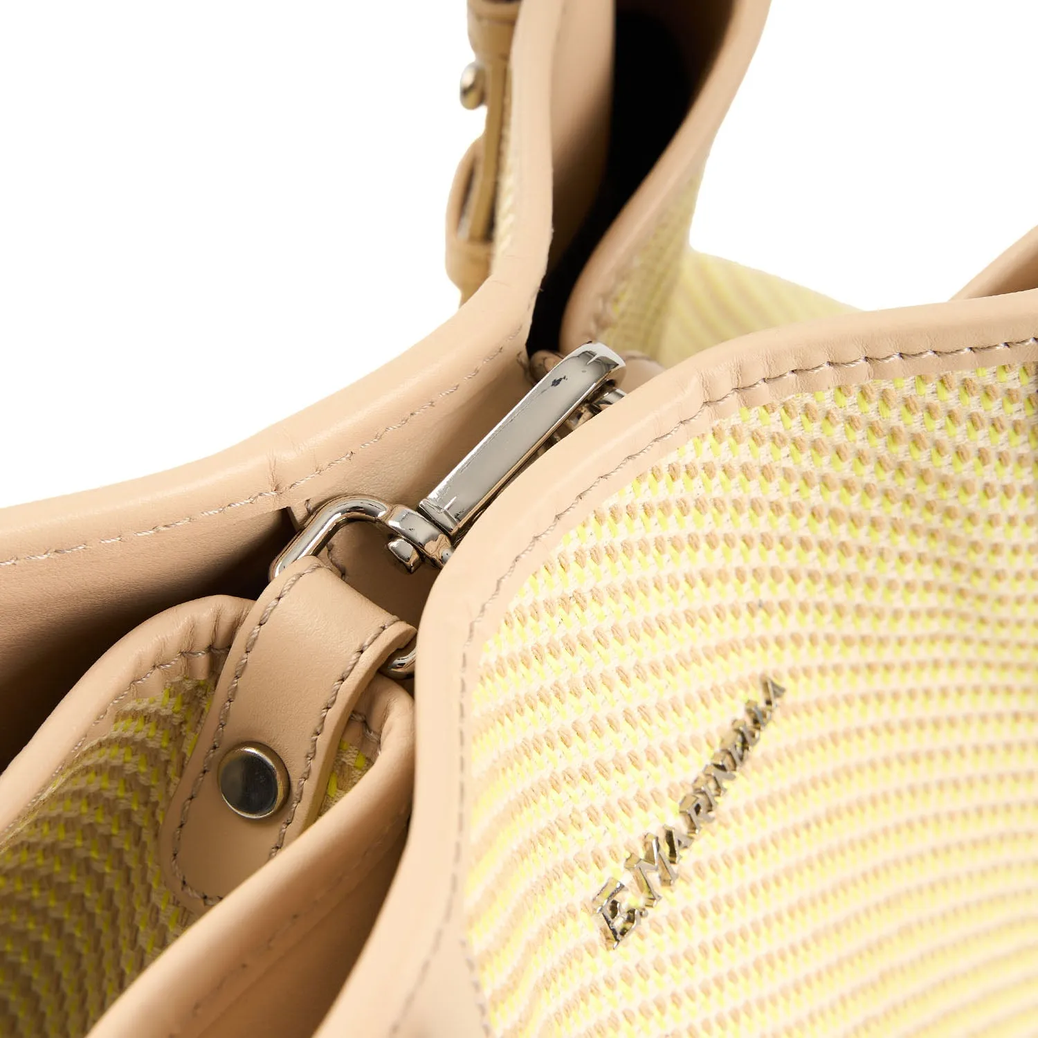 BEIGE MIDI TOTE BAG