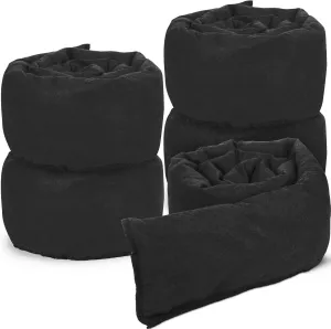 Berlune 5 Pcs Water Barrier 10 ft x 6.5 in Flood Barrier for Home Reusable Absorbent Prevention Barrier Sandless Sandbag for Flooding Green Water Activated Barrier for Home Garage Door Basement(5 Pcs)