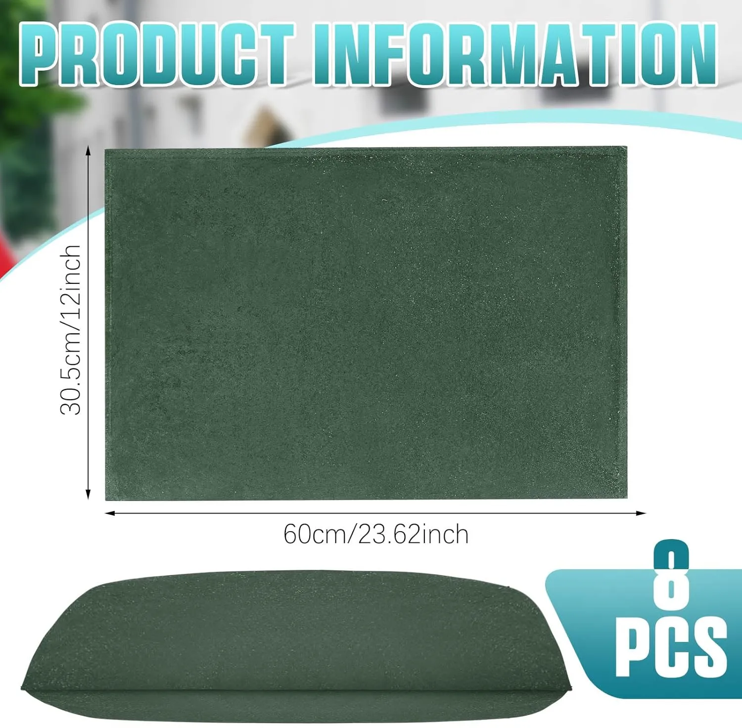 Berlune 8 Pcs Flood Barriers for Home 1ft x 2ft Water Barrier Reusable Absorbent Flood Prevention Barriers Sandless Sandbags Rain Hurricane Flood Barrier for Flooding Door Garage Basement