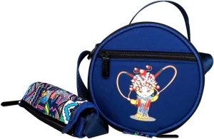 BESPORTBLE 1Pc Ethereal Drum Bag with Traditional Chinese Drama Design Stylish Shoulder Bag for Steel Tongue Drum Cute and Versatile Storage for Music Lovers Includes Accessory
