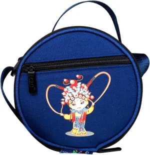 BESPORTBLE 1Pc Steel Tongue Drum Bag Ethnic Style Shoulder Bag and Wear Resistant Cute Design with Zipper and Pockets for Drumsticks Portable Storage for Percussion Instruments