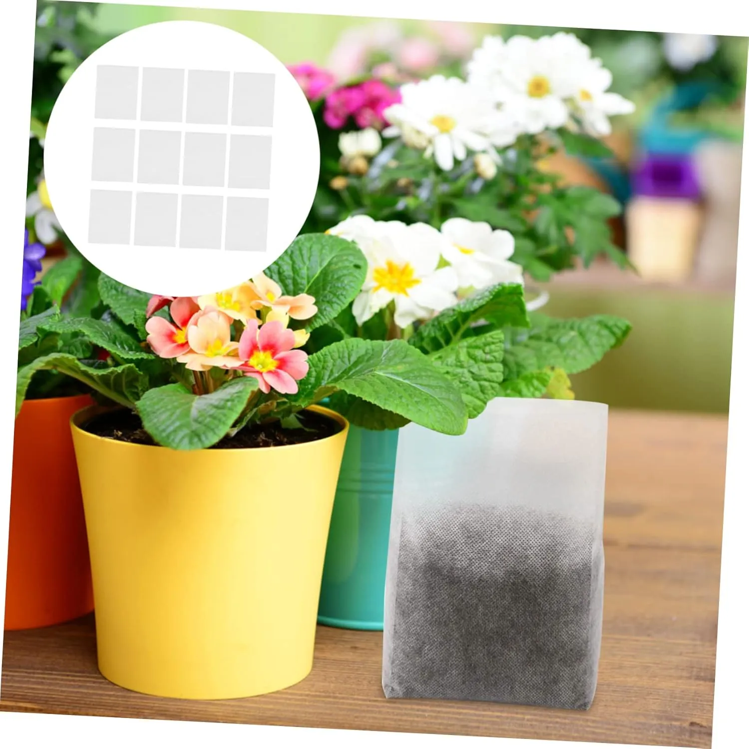 BESTonZON 2sets 500pcs Portable Plant Nursery Bags Grow Bags for Vegetables for Healthy Root Development Improved Plant Growth 500pcs*2