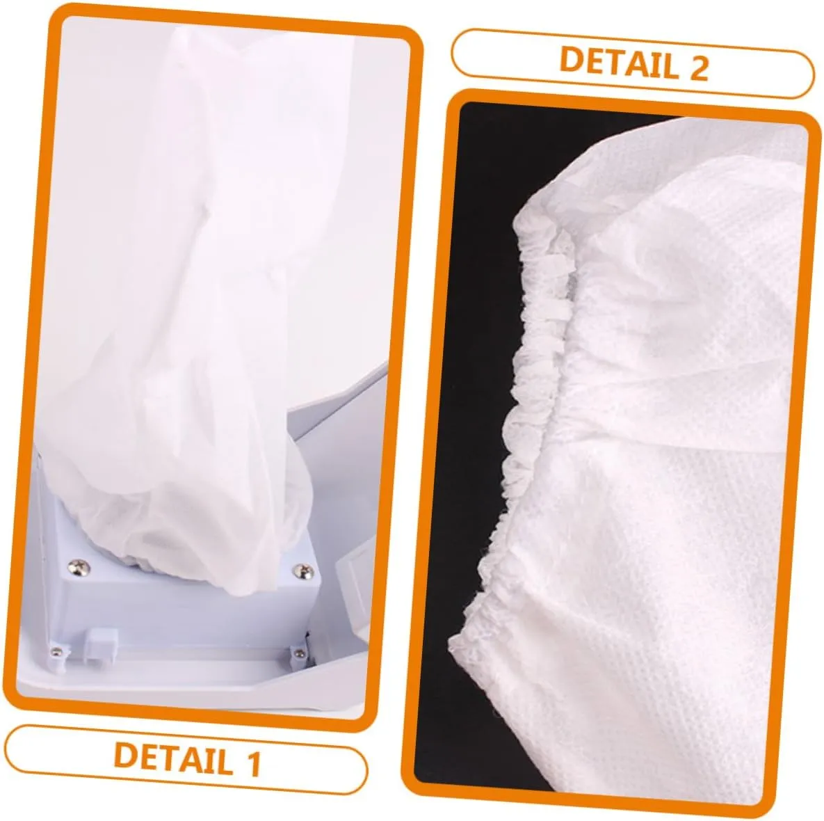 BESTYASH 4sets 3pcs Nail Dust Collector Pouches Replacement Dust Collector Bags for Easy to Install Non Woven Sealed Design for 3pcs*4