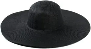 Big Beach Hats for Women Foldable Summer Wide Brim Packable Oversized Sun Hat Lady Girl Travel Straw Cap