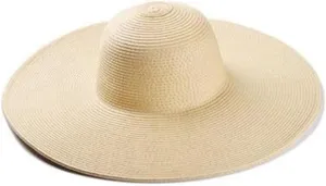 Big Beach Hats for Women Foldable Summer Wide Brim Packable Oversized Sun Hat Lady Girl Travel Straw Cap