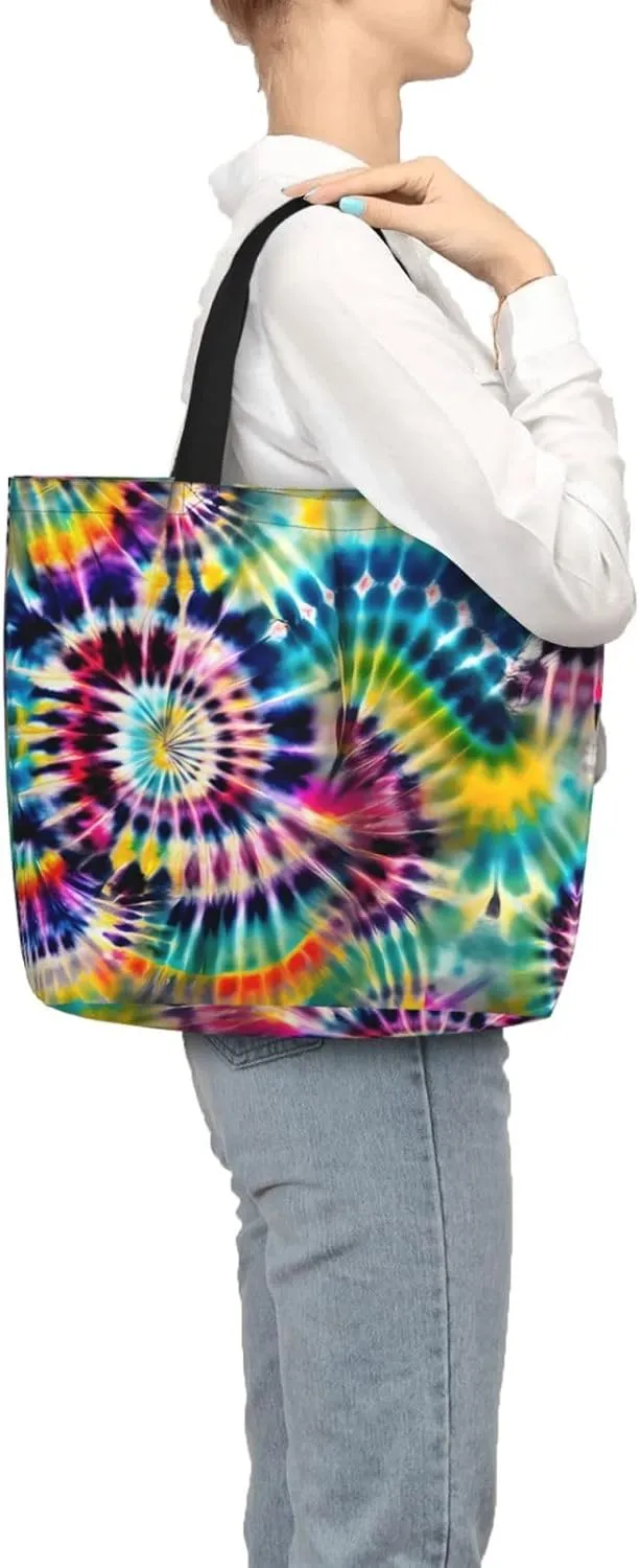 Blue Butterfly Print Fashion Tote Bag,Travel Handbag For Women, Hobo Bags, Work Shoulder Bags Crossbody Bag