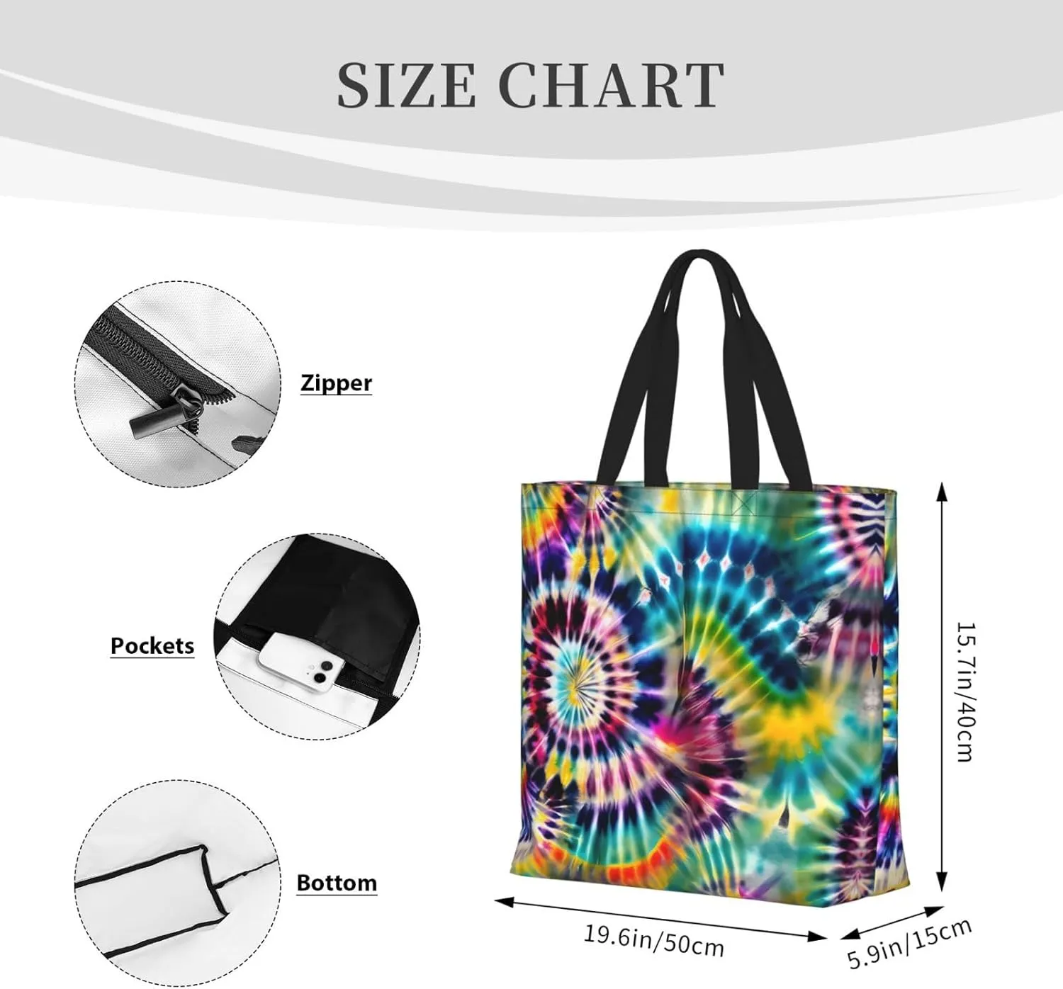 Blue Butterfly Print Fashion Tote Bag,Travel Handbag For Women, Hobo Bags, Work Shoulder Bags Crossbody Bag