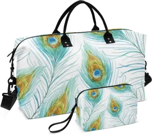 Bolaz Duffle Bag for Travel-Feather Pattern on White， Easy Update Large Magnectic Sticker Refrigerator Magnets Decor Wash Machine Magnet Decals23"x26"