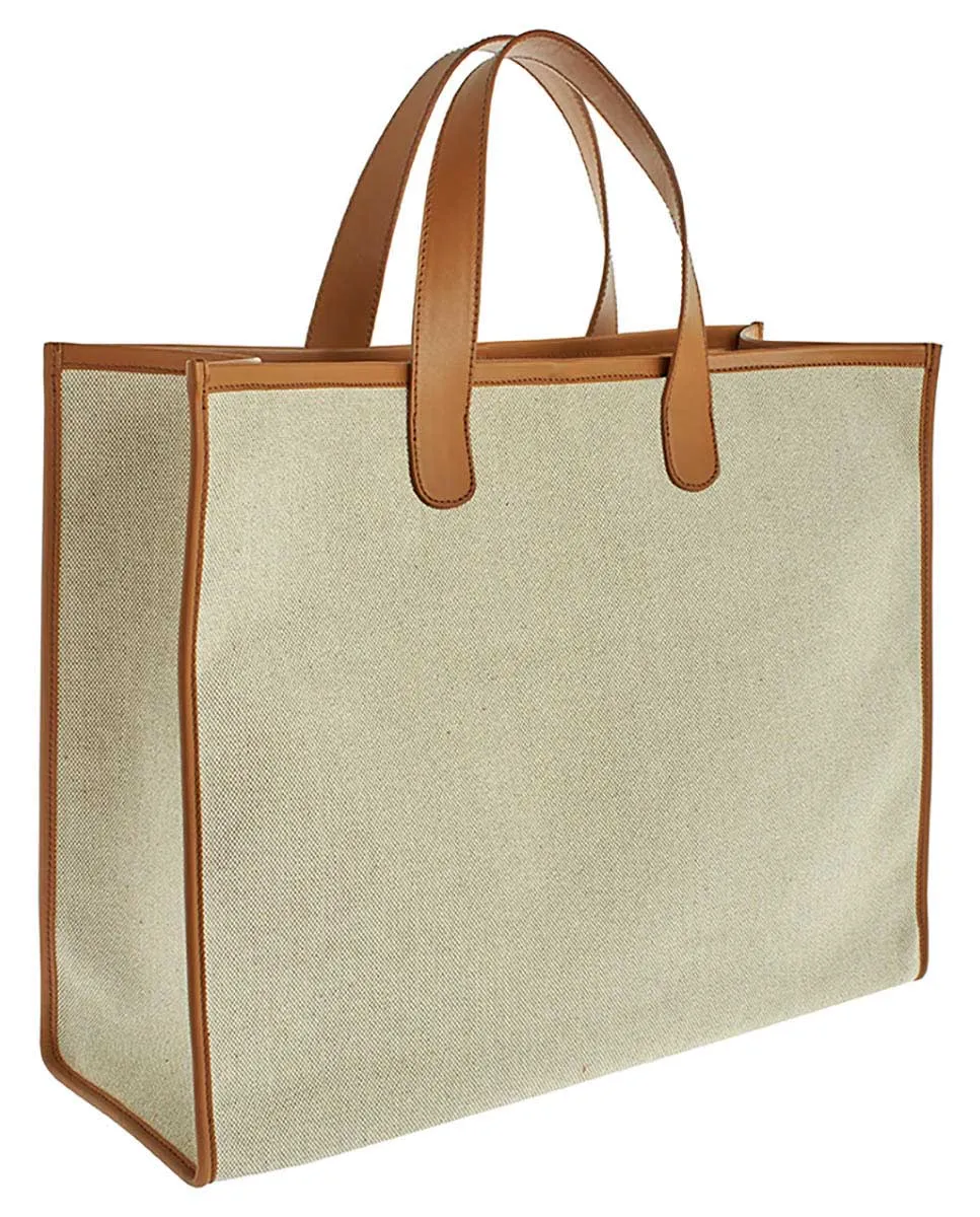 Bolso shopper canvas grande