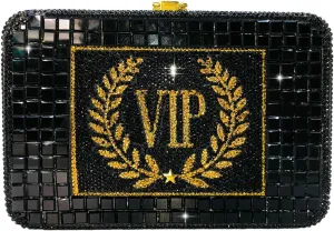 Boutique De FGG Retro Crystal Clutch Purses for Women Luxury Rhinestone Evening Bag Novelty Formal Party Clutch Handbag,Mini