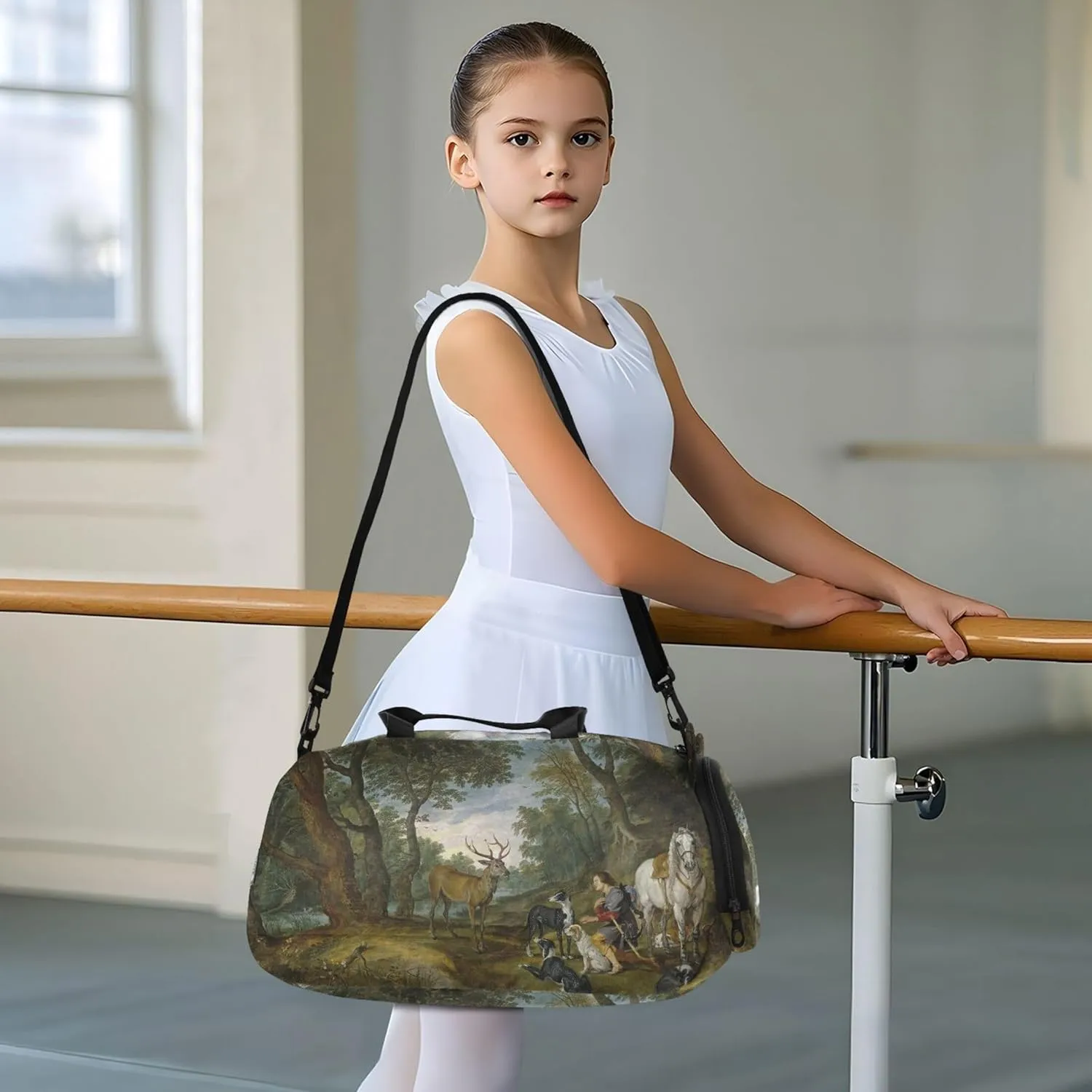Boys Carry on Duffel Toddler Weekender Bags Girls Duffle Bags for Travel Duffle Bag for Kids Rubens Prints Miracle Saint Hubert
