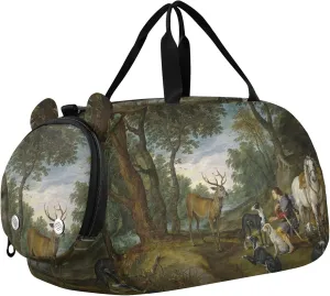 Boys Carry on Duffel Toddler Weekender Bags Girls Duffle Bags for Travel Duffle Bag for Kids Rubens Prints Miracle Saint Hubert