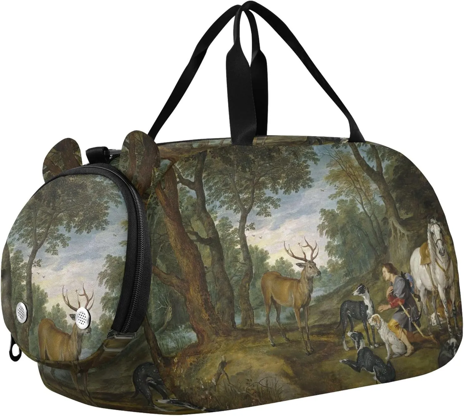 Boys Carry on Duffel Toddler Weekender Bags Girls Duffle Bags for Travel Duffle Bag for Kids Rubens Prints Miracle Saint Hubert