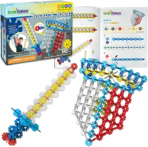 Brain Flakes Sword & Shield Building Set with Detailed Step by Step Instructions Booklet - 342 Pieces