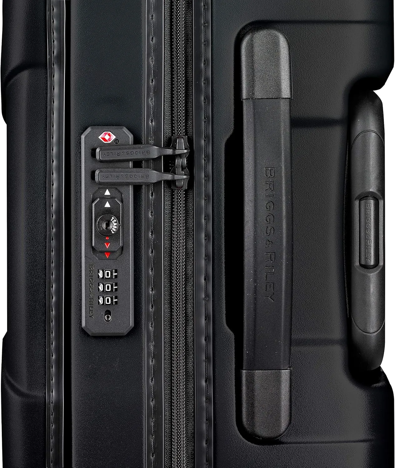 Briggs & Riley Torq Hardside Carry On Luggage with Spinner Wheels 22 inch. USB Charging Port, TSA-Friendly Locks, Easy Access Hinged Front Pocket, Black