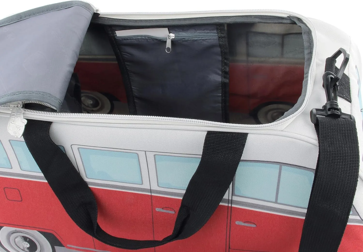 BRISA VW Collection - Volkswagen Samba Bus T1 Camper Van Sport, Gym, Travel Bag, Duffel with Shoe & Wet Compartment