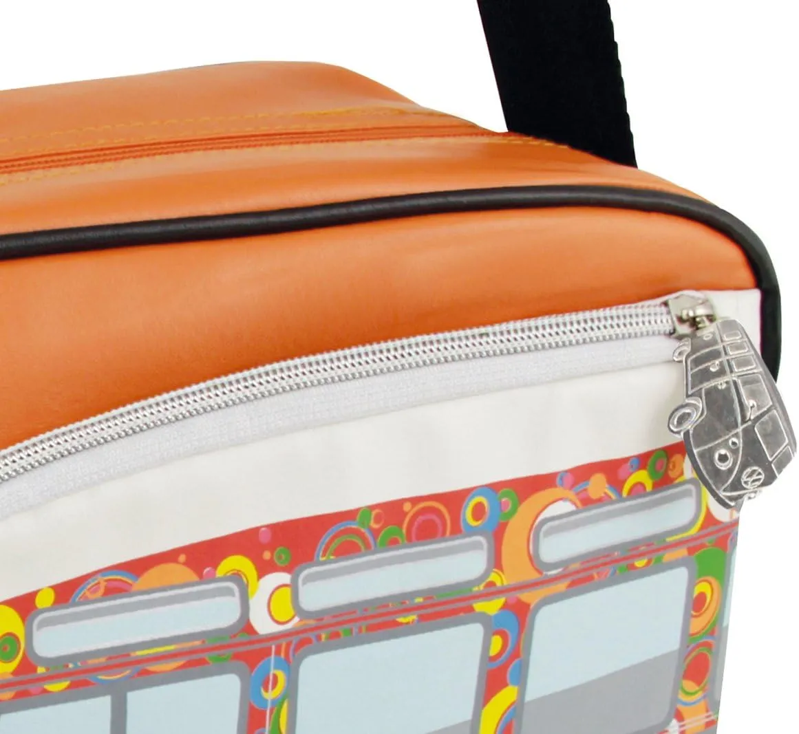BRISA VW Collection - Volkswagen Shoulder Travel Messenger Bag with VW T1 Bus Campervan Motif
