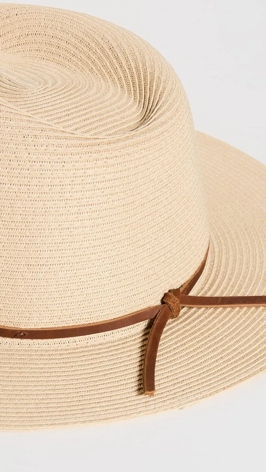 Brixton Women's Wesley Straw Packable Fedora