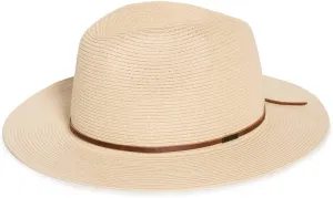 Brixton Women's Wesley Straw Packable Fedora