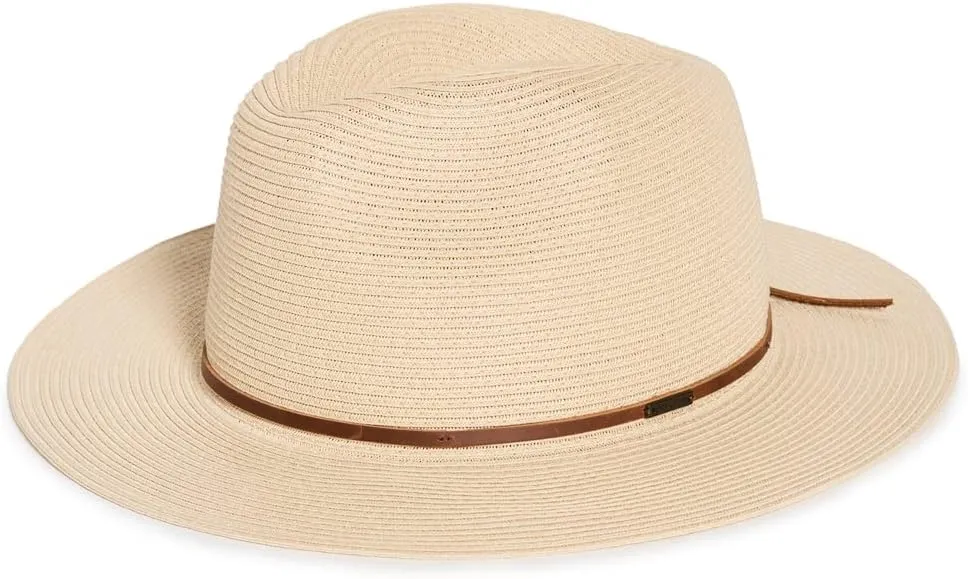 Brixton Women's Wesley Straw Packable Fedora