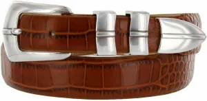 BS8647 Marin Genuine Full-Grain Cowhide Leather Designer Dress Belt 1-1/8"(30mm) taper down to 1"(25mm) wide