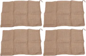 Burlap Potato Sack Bags Persistent Reusable Kids Playground Games 4pcs