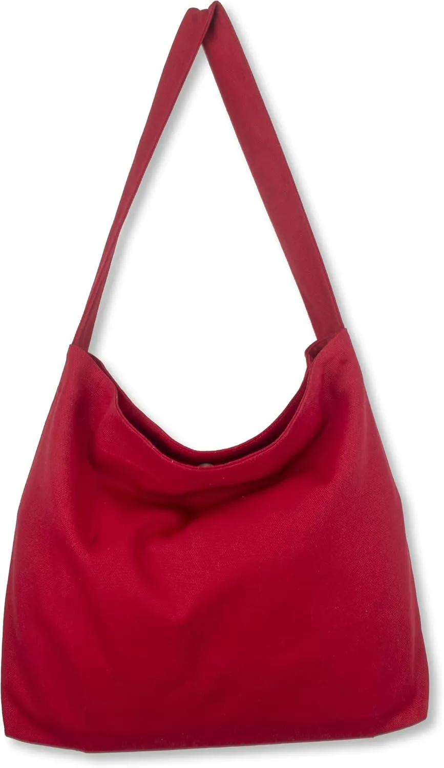 Canvas Bag with Magnetic Snap Large Size Simple Design Thick and Sturdy