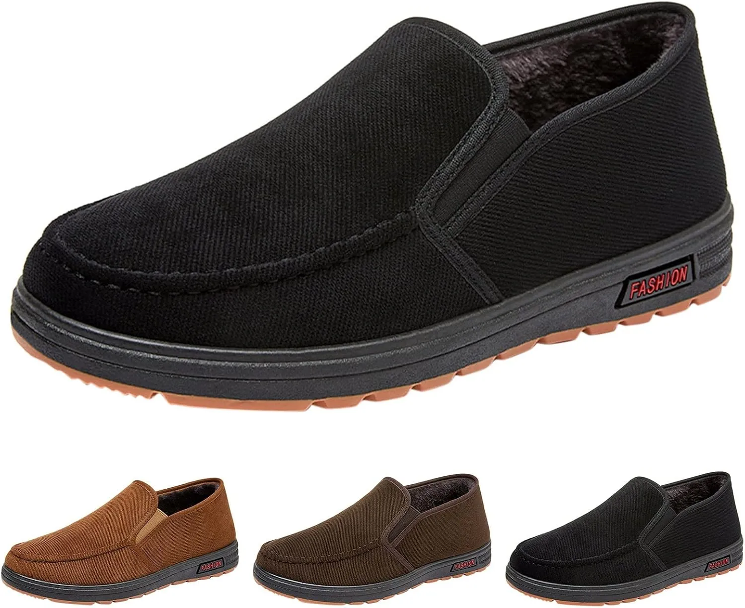 Casual Dress Shoes for Men 13 Fashion Autumn and Winter Men Casual Shoes Flat Non Slip Canvas Upper Chukka Men Shoes