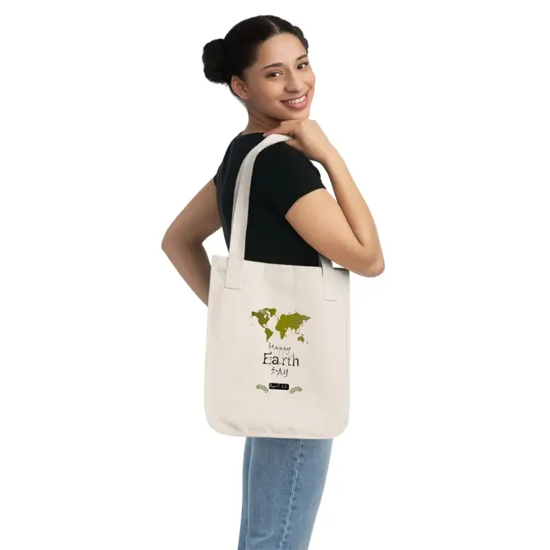 Chic Eco Canvas Tote Bag for Earth Day