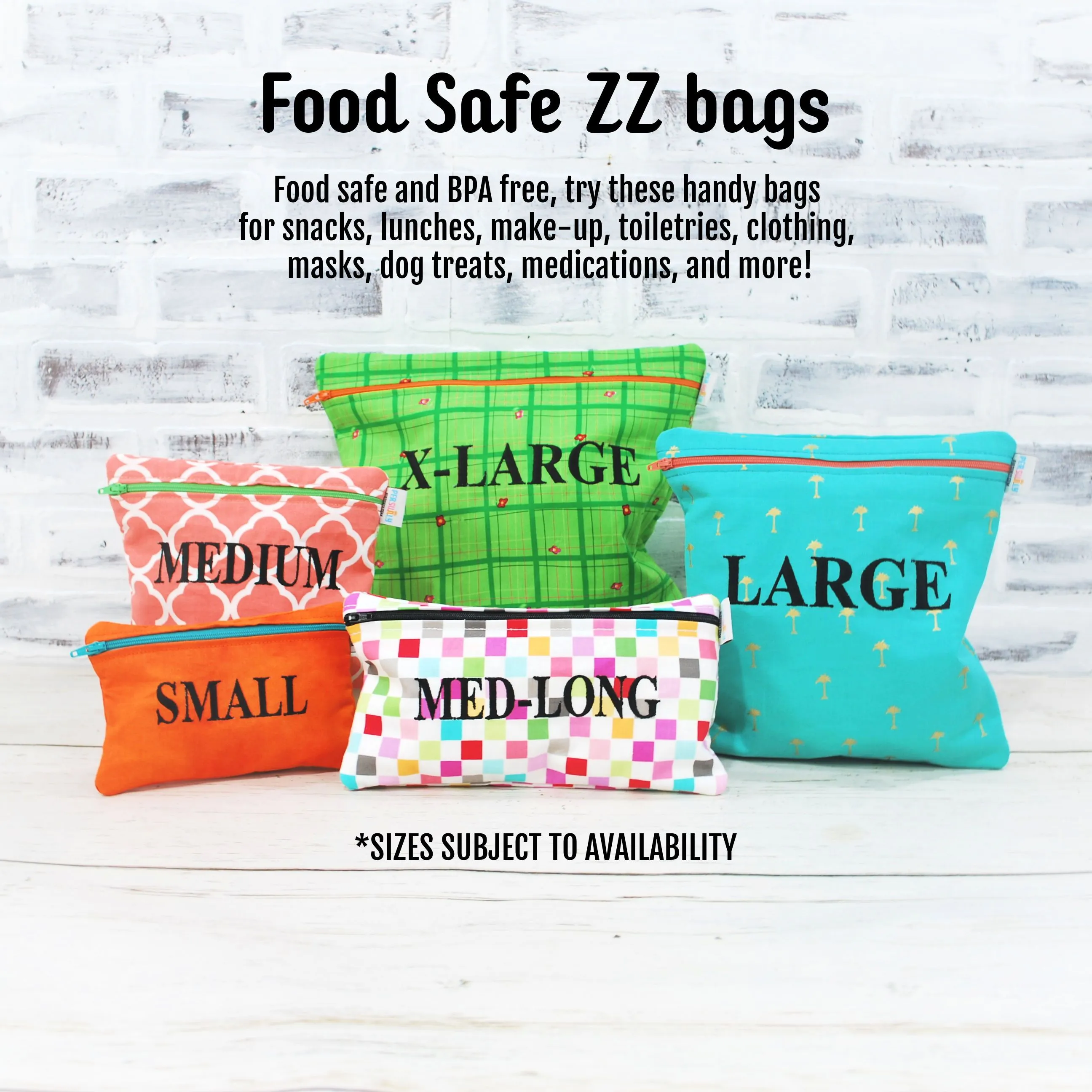 CLEARANCE Boho Feather Food Safe Personalized Reusable Bag
