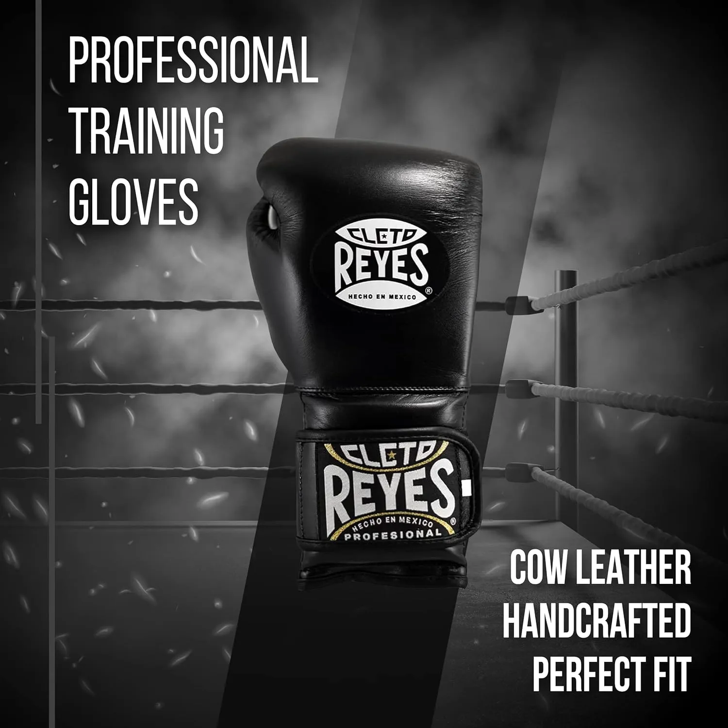 CLETO REYES Training Gloves with Leather Strap & Attached Thumb and Hook & Loop Closure