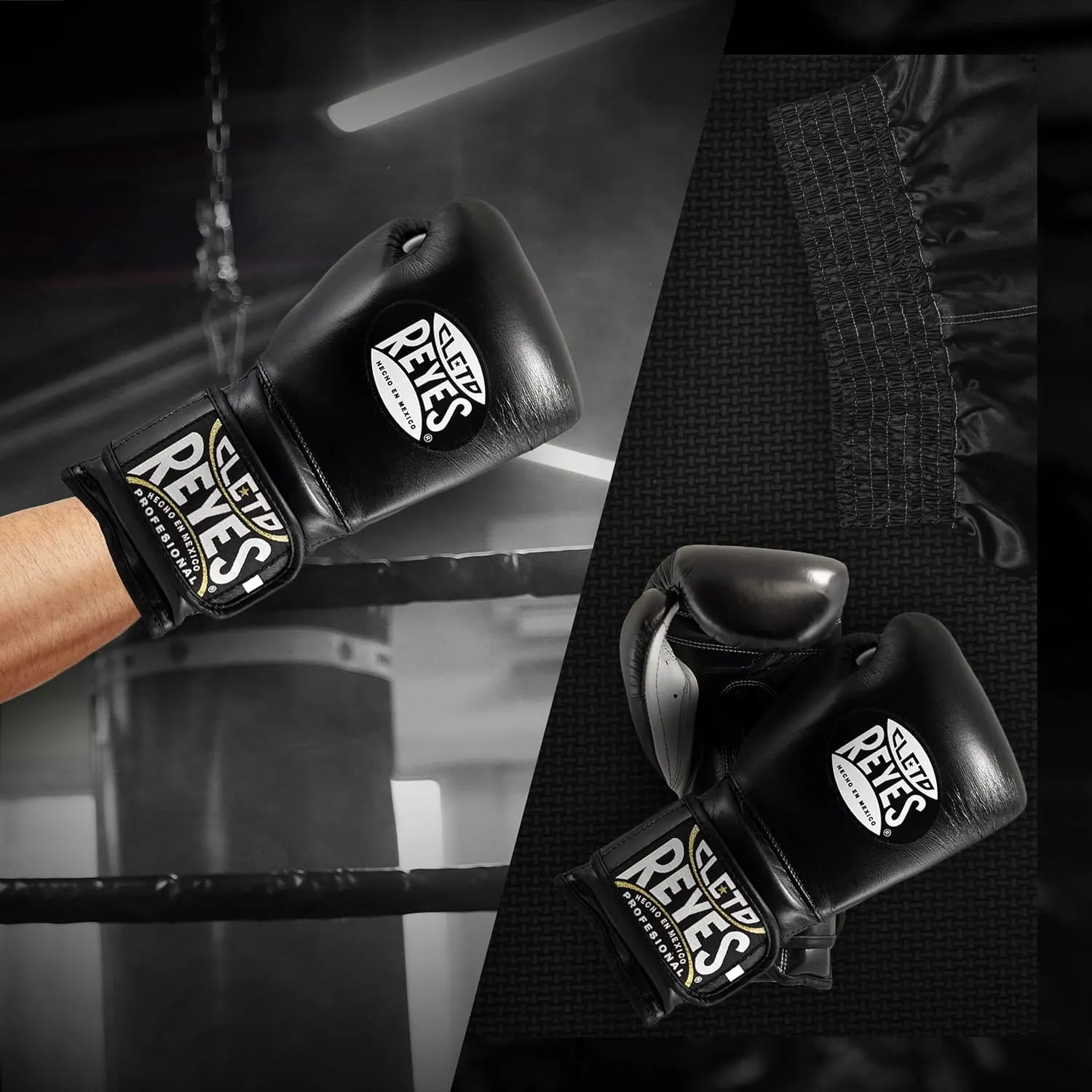 CLETO REYES Training Gloves with Leather Strap & Attached Thumb and Hook & Loop Closure