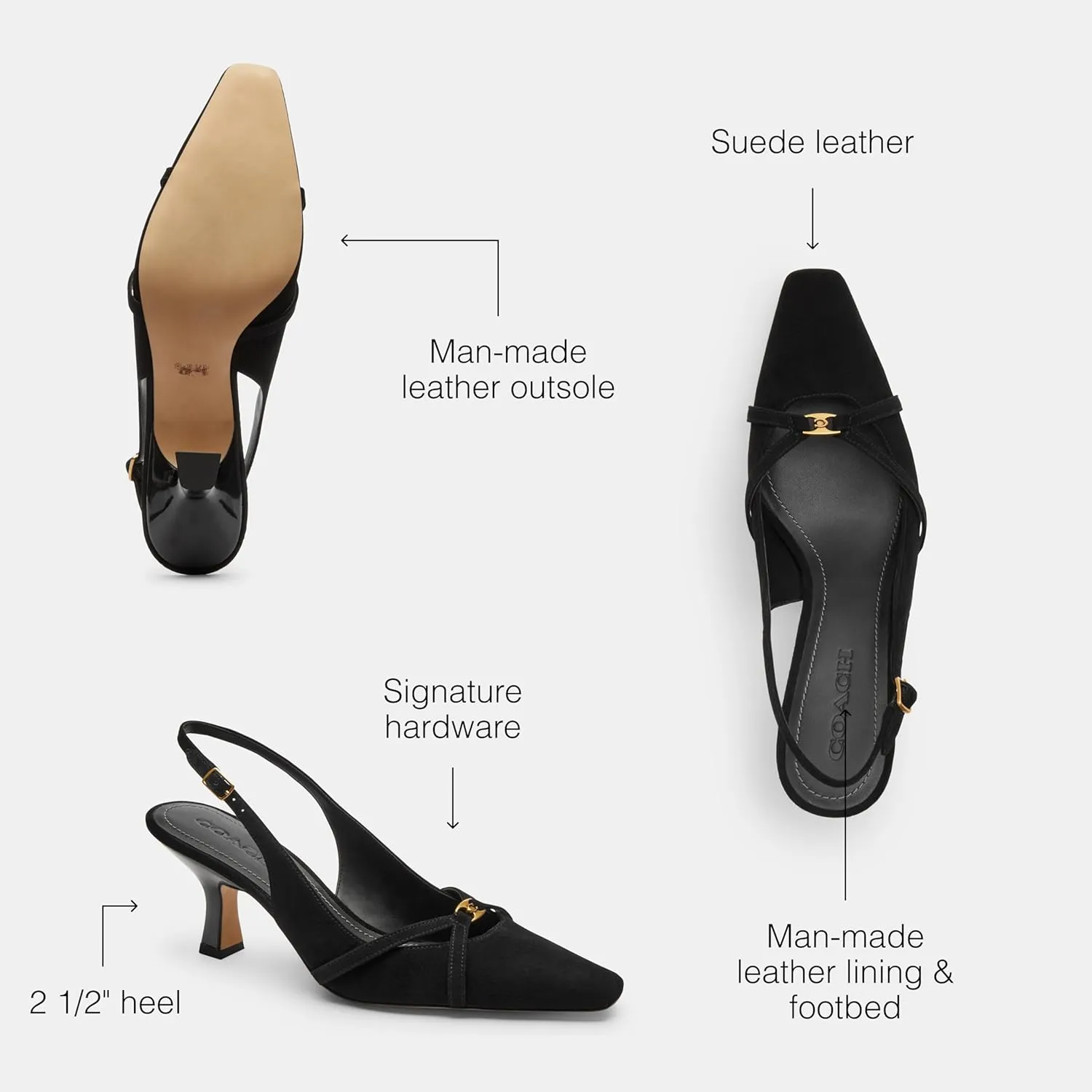 Coach Womens Rowyn Slingback Pump
