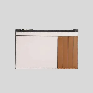 COACH Zip Card Case In Colorblock Signature Canvas RS-CR407