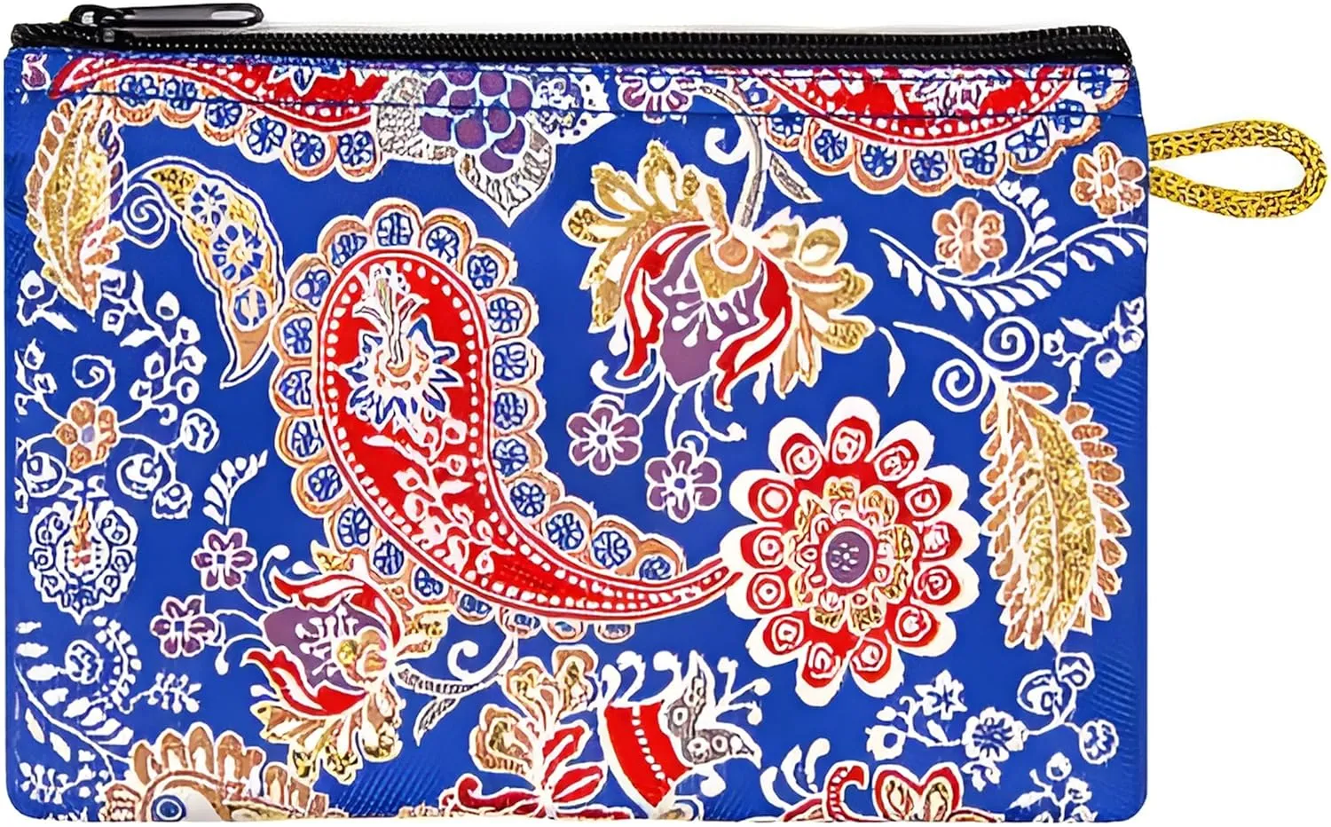 Coin Purse Authentic Patterned Versatile Purse Woven Zipper Pouch Keyring Pouch Coin Wallet Hip Purse Women Makeup Wallet (Set 02)