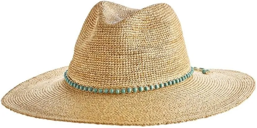 Coolibar UPF 50  Women's Avery Raffia Fedora - Sun Protective