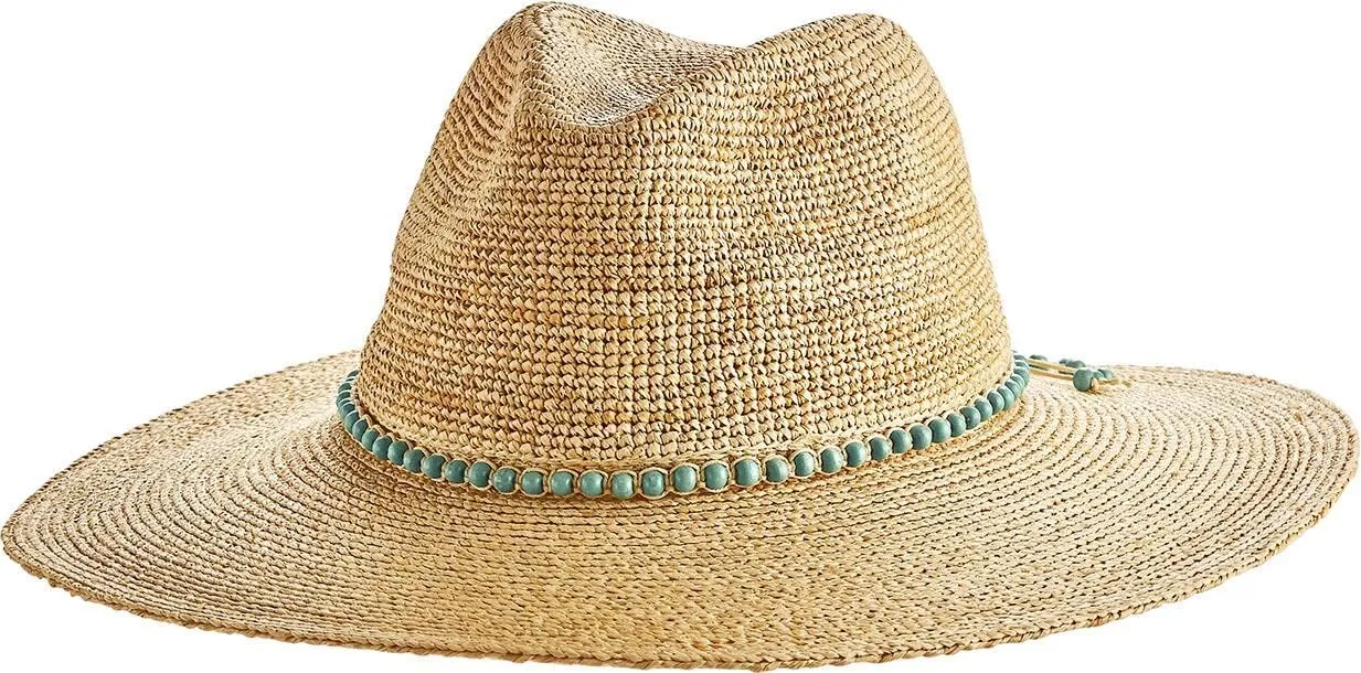 Coolibar UPF 50  Women's Avery Raffia Fedora - Sun Protective