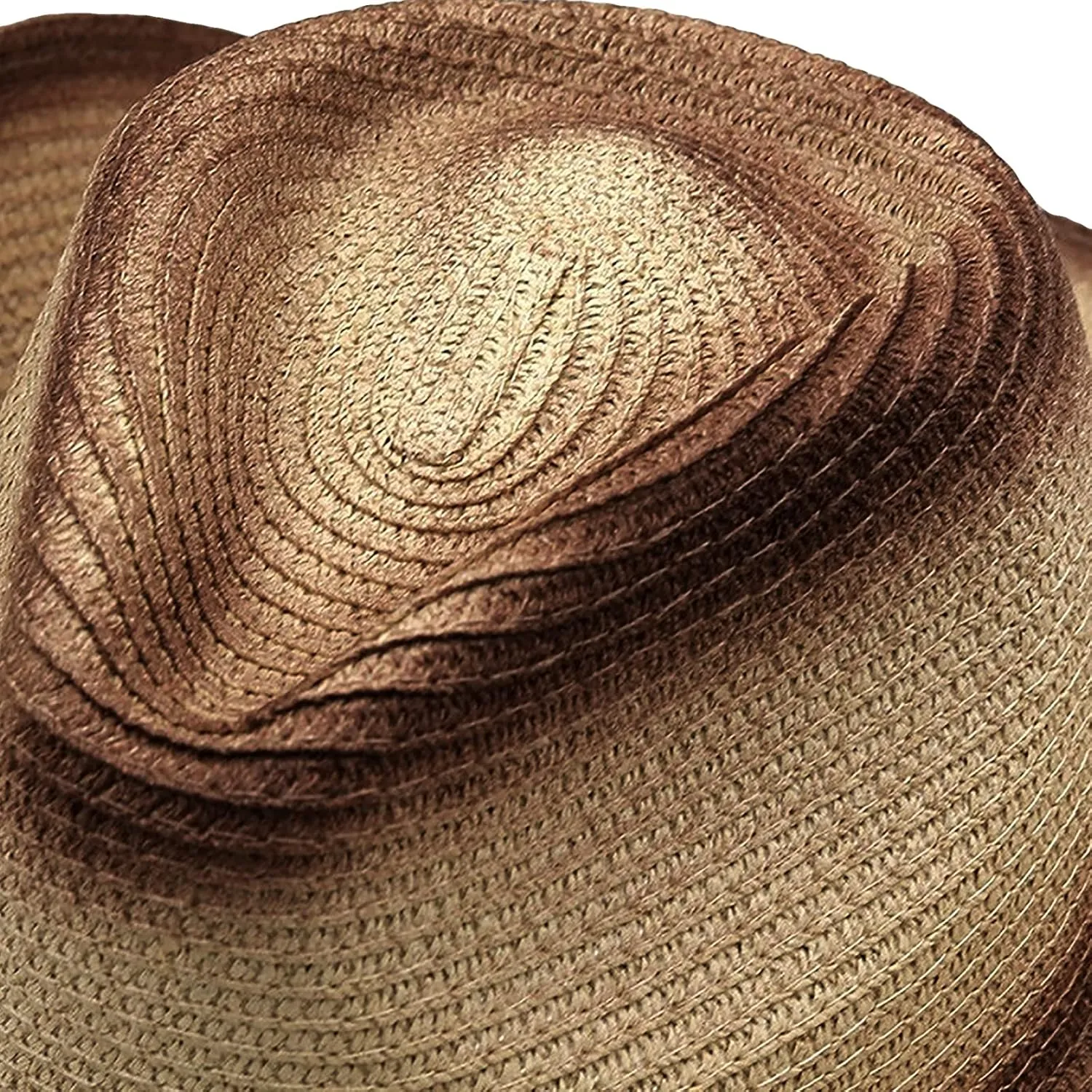 Cowboy Straw Hat Men Women Wide Brim Fedora Panama Bucket Hat UV Protection Vacation Cap Foldable Beach Western Cap